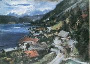 Lovis Corinth Walchensee, Serpentine oil painting